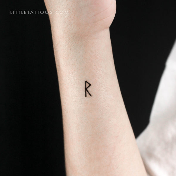 Raido Rune Temporary Tattoo - Set of 3