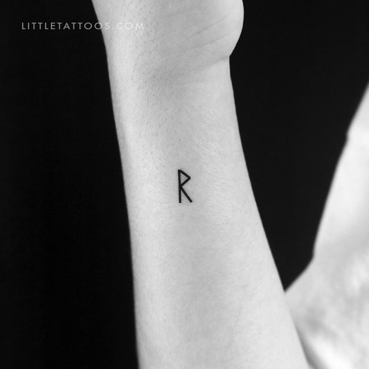 Tatuaje temporal de runa Raido (juego de 3)