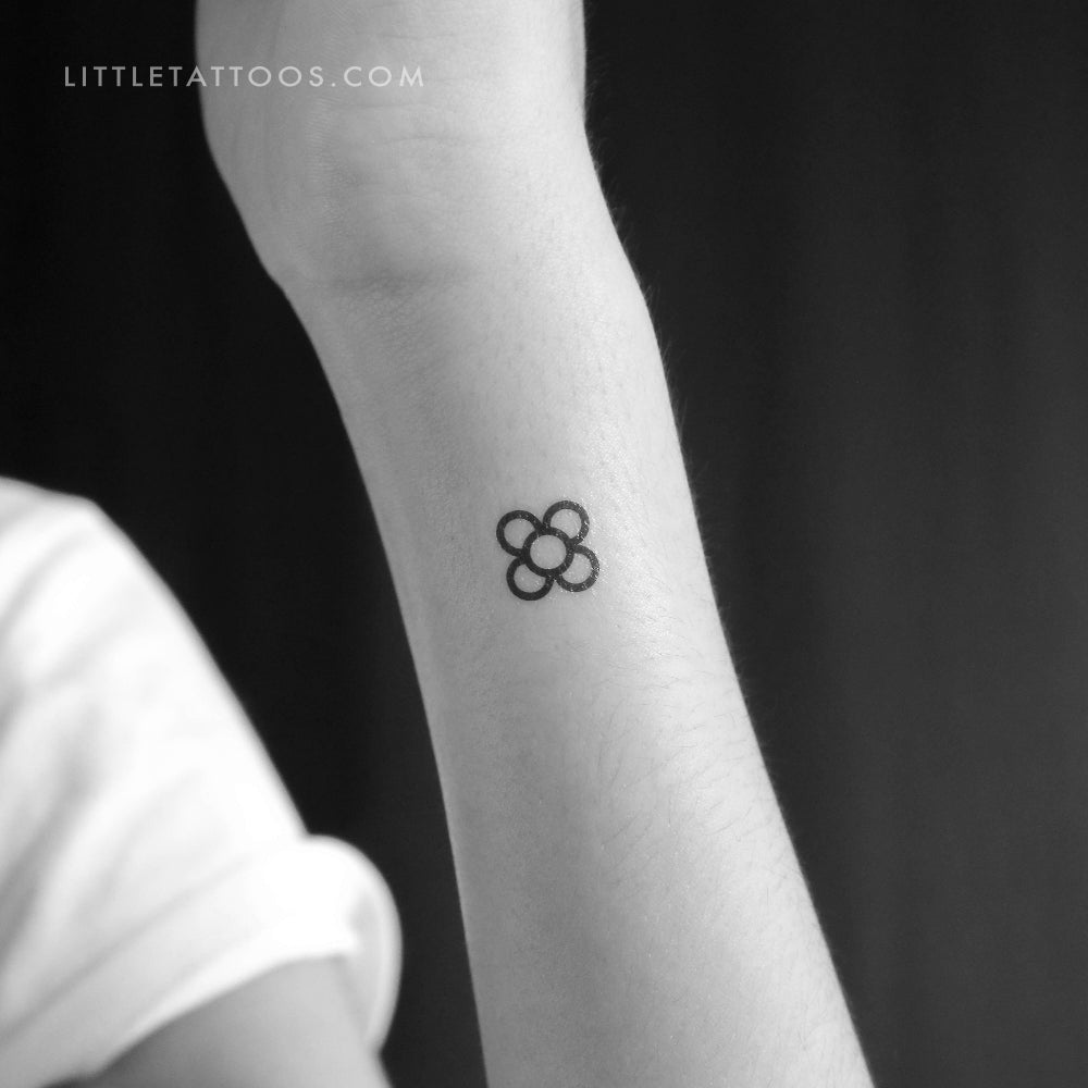 Tatuaje temporal Flor de Barcelona - Set de 3