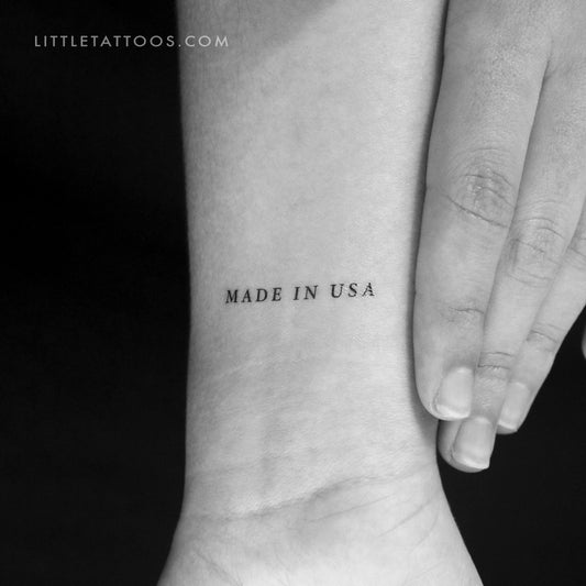 Tatuaje temporal hecho en EE. UU. - Juego de 3