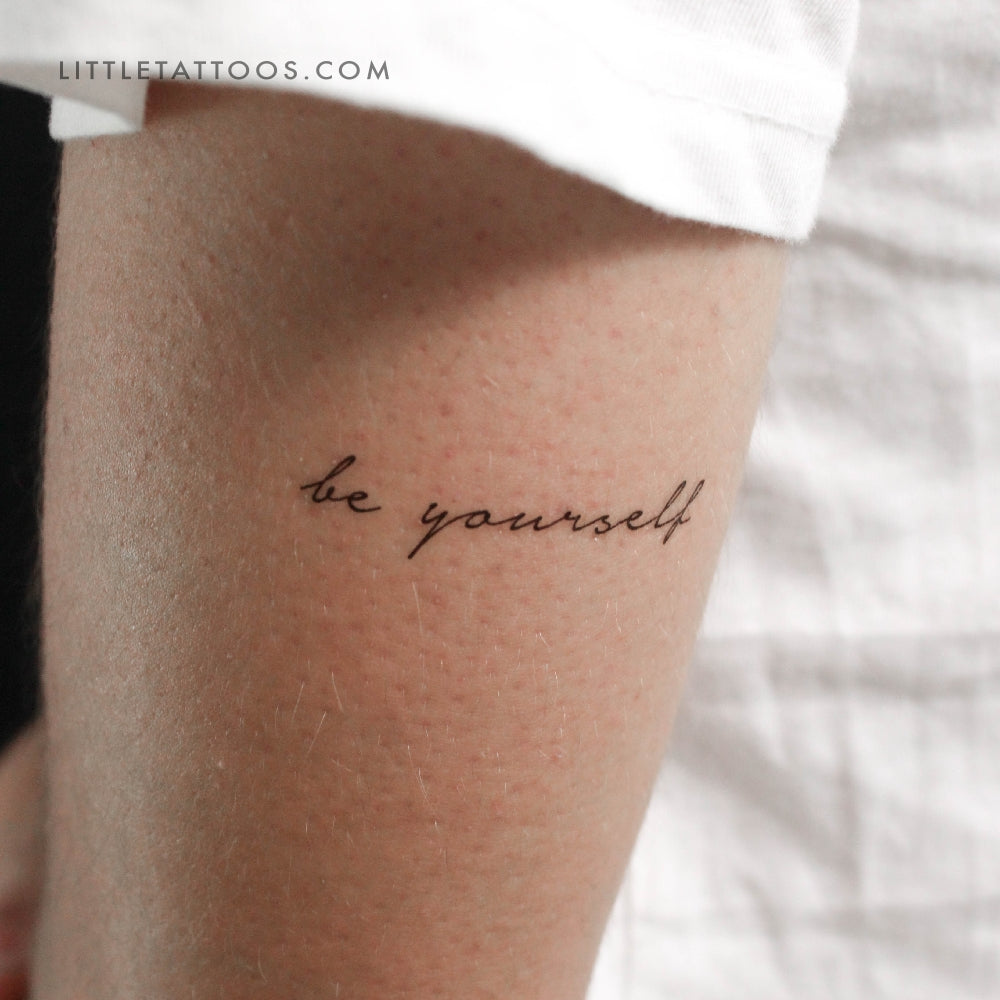 Tatuaje temporal "Sé tú mismo" - Juego de 3