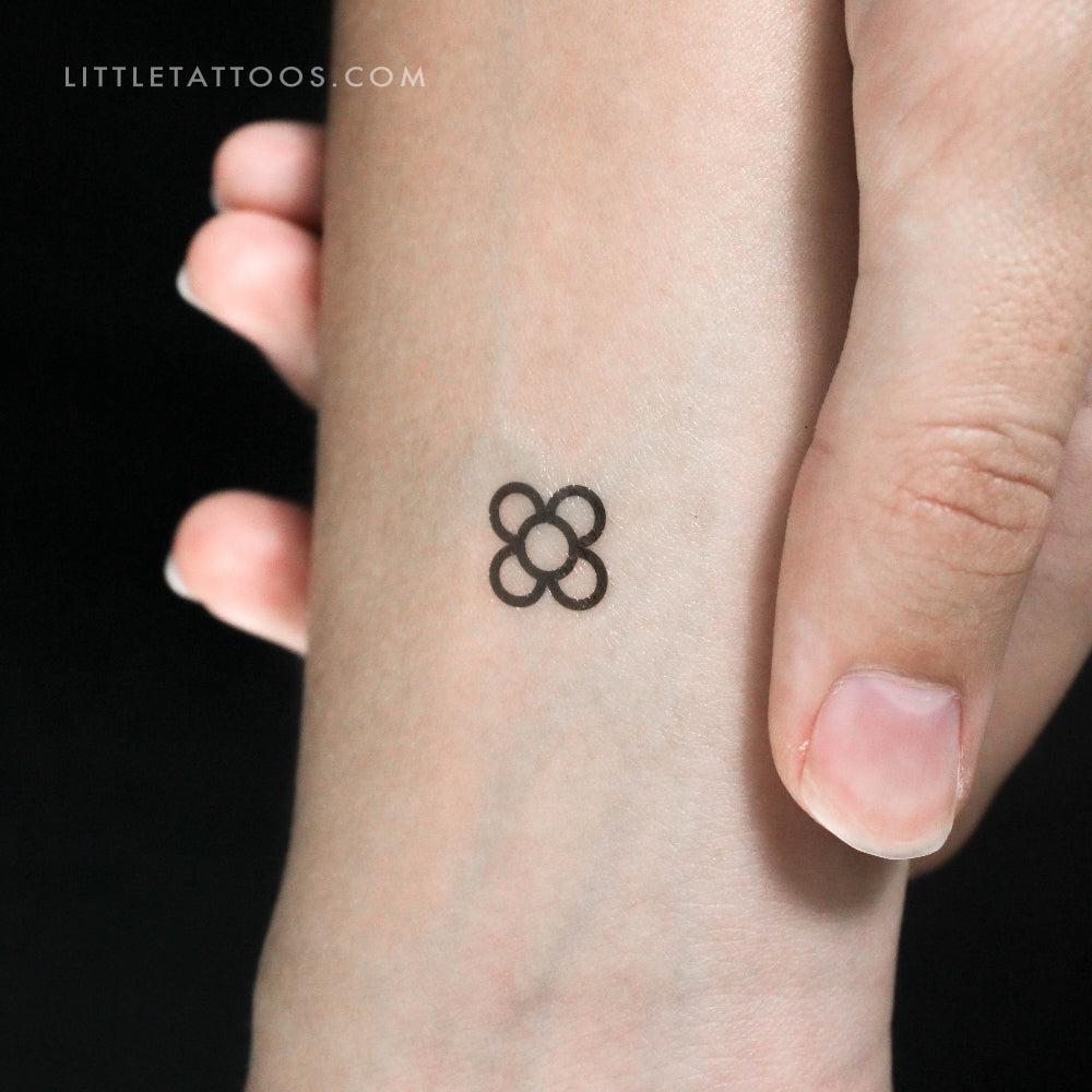 Tatuaje temporal Flor de Barcelona - Set de 3