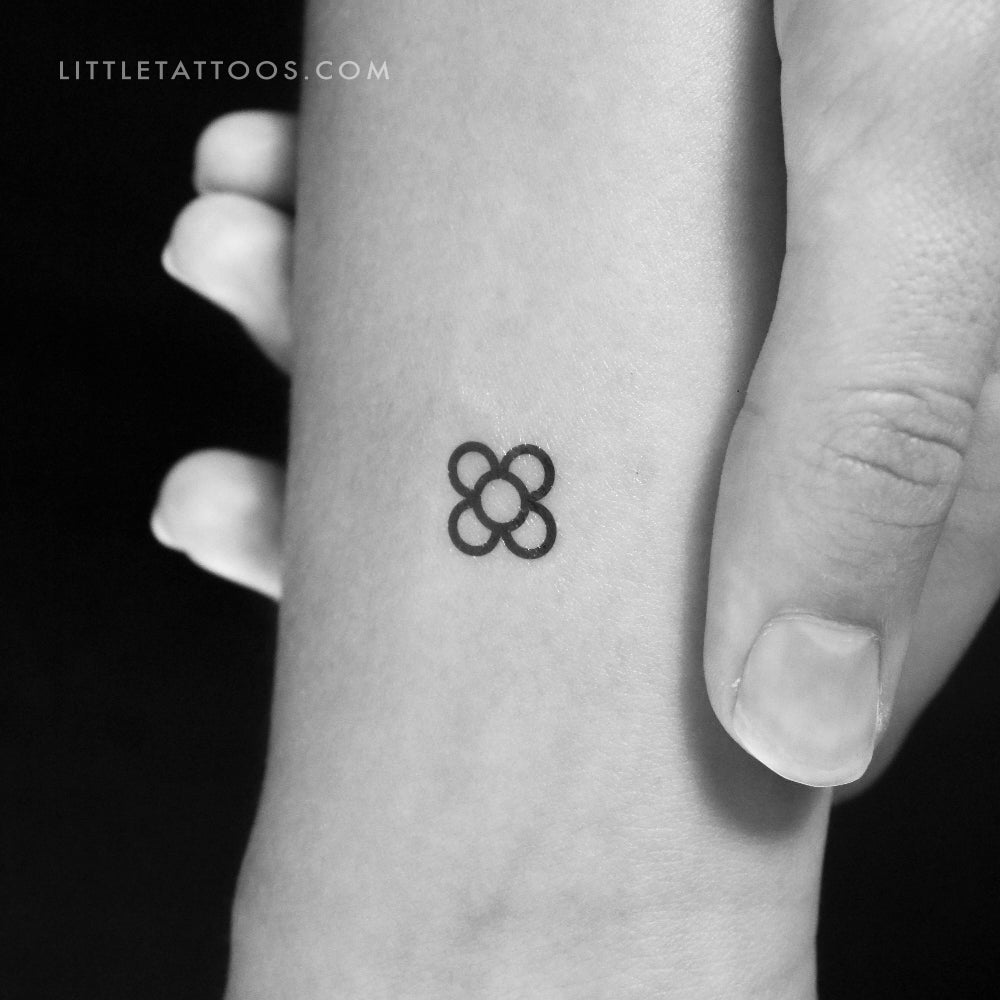 Tatuaje temporal Flor de Barcelona - Set de 3