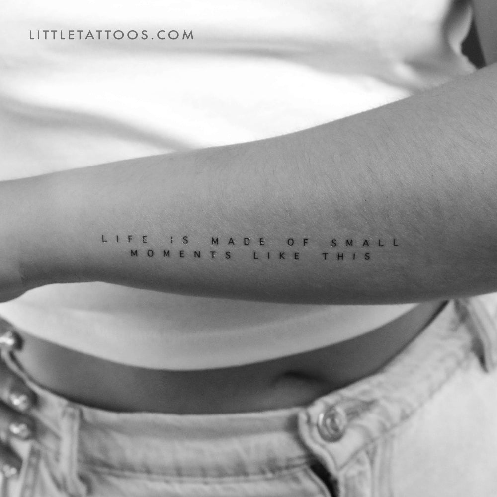 Life Is Made Of Small Moments Like This Temporary Tattoo Set Of 3 life-is-made-of-small-moments-like-this-temporary-tattoo-set-of-3