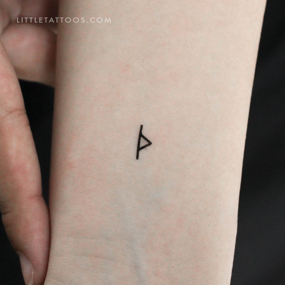 Tatuaje temporal de la runa Purizas (juego de 3)