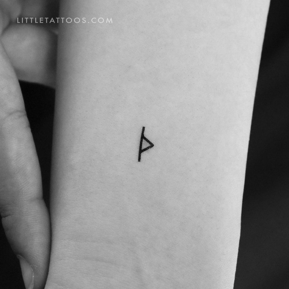 Tatuaje temporal de la runa Purizas (juego de 3)