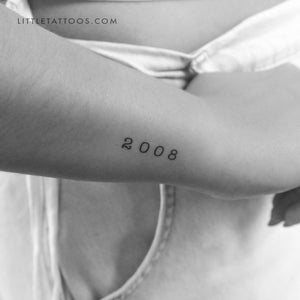 2008 Birth Year Temporary Tattoo - Set of 3