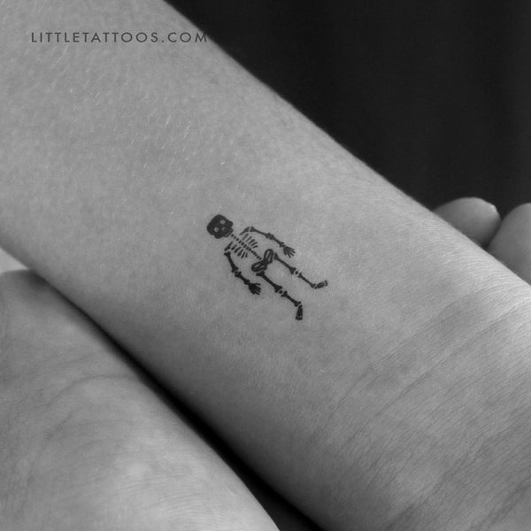 Little Skeleton Temporary Tattoo - Set of 3