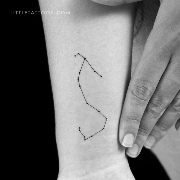 Scorpius Constellation Temporary Tattoo - Set of 3