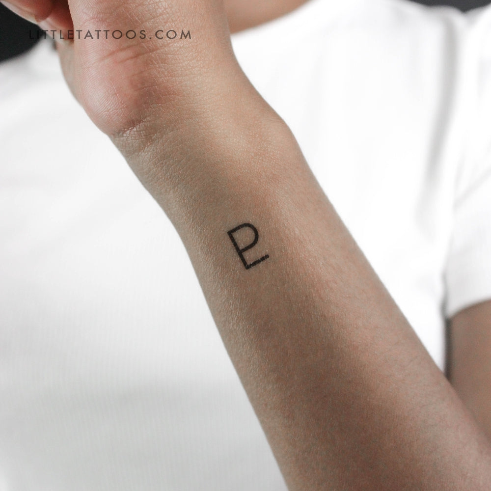 Tatuaje temporal del símbolo planetario de Plutón (juego de 3)