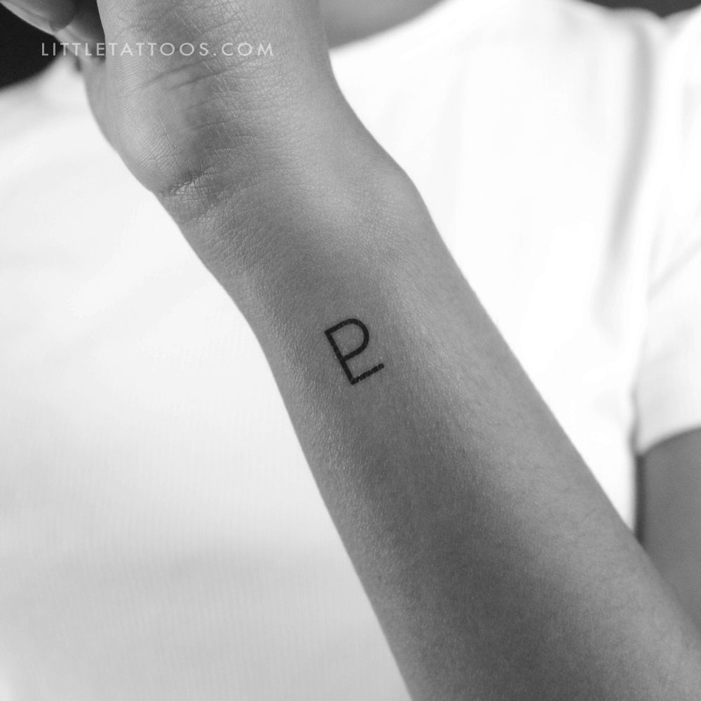 Tatuaje temporal del símbolo planetario de Plutón (juego de 3)