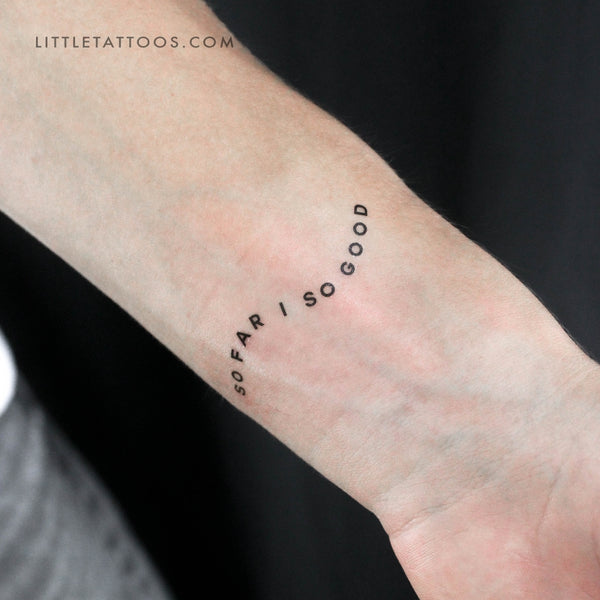 So Far So Good Temporary Tattoo - Set of 3