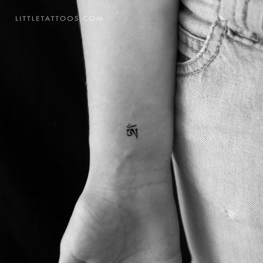 Tibetan Om Temporary Tattoo - Set of 3