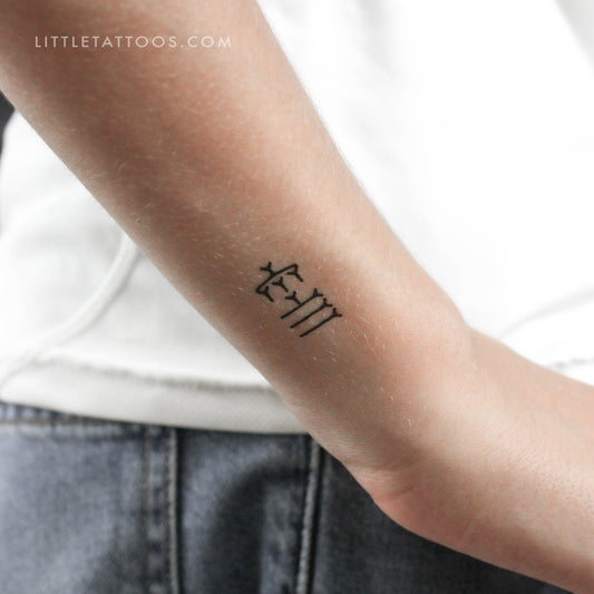 Hermoso tatuaje temporal de error - Juego de 3