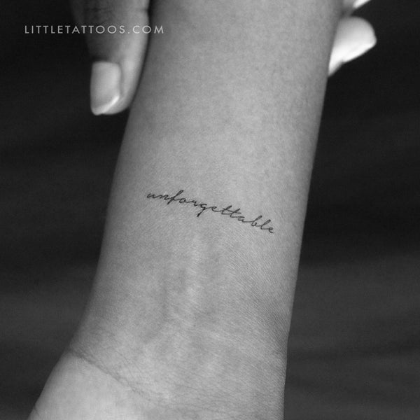 Unforgettable Temporary Tattoo - Set of 3