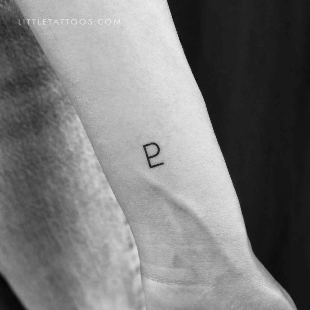 Tatuaje temporal del símbolo planetario de Plutón (juego de 3)