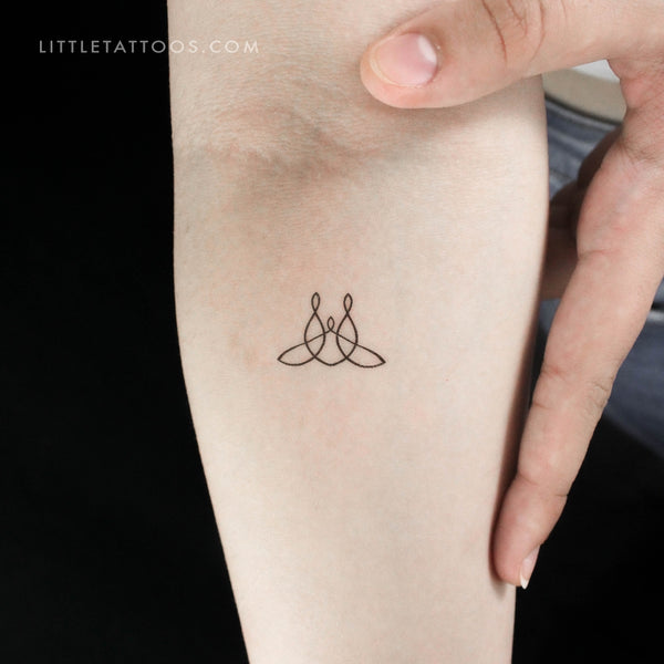 Small Family Of Three Unity Symbol Temporary Tattoo - Set of 3