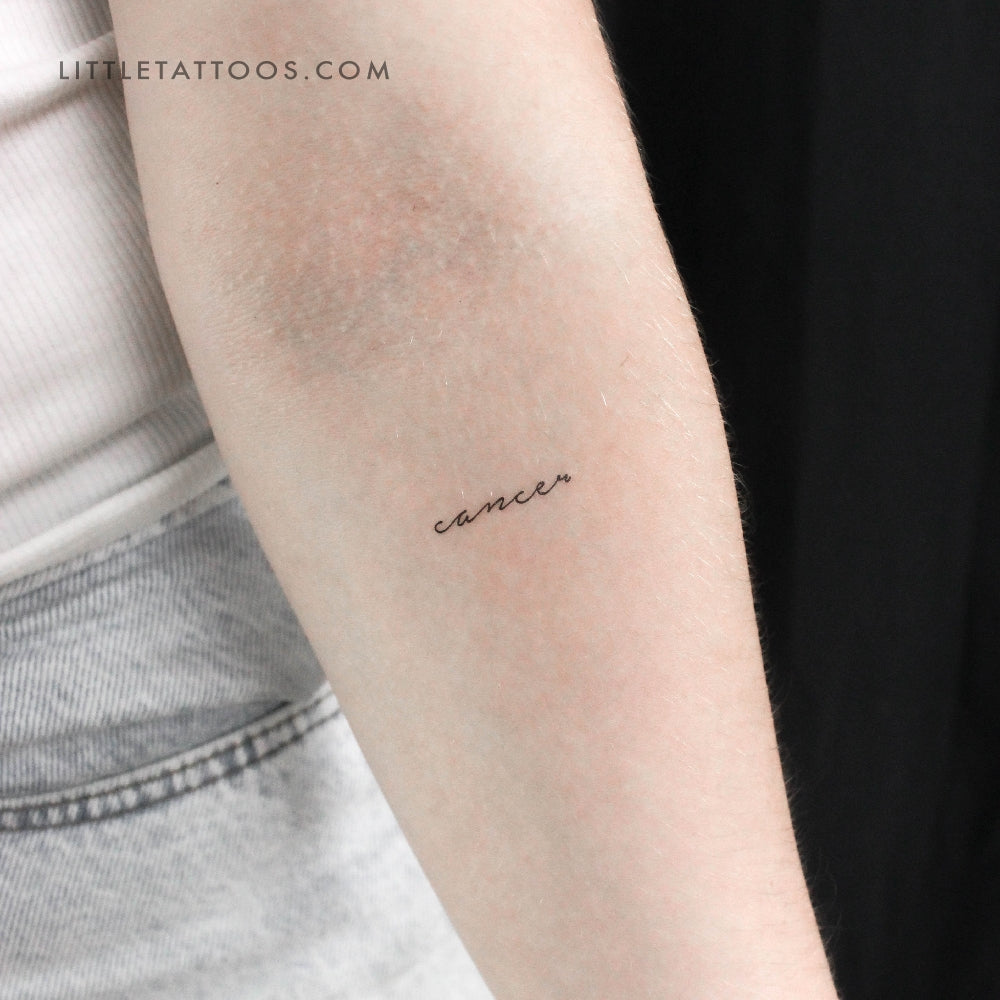 Tatuaje temporal de cáncer - Juego de 3