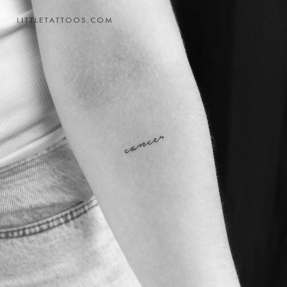 Tatuaje temporal de cáncer - Juego de 3