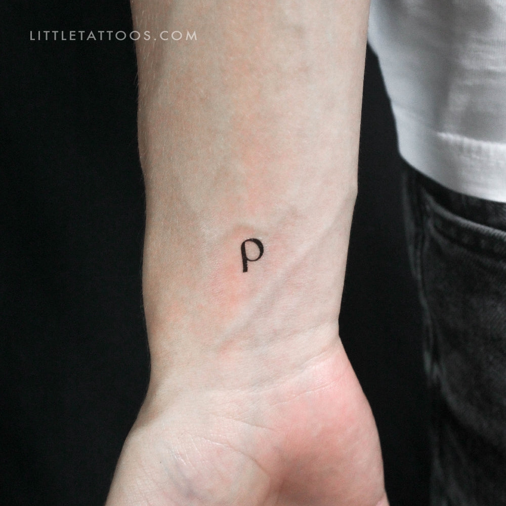 Tatuaje temporal Rho ρ - Juego de 3