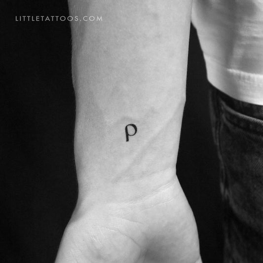 Tatuaje temporal Rho ρ - Juego de 3