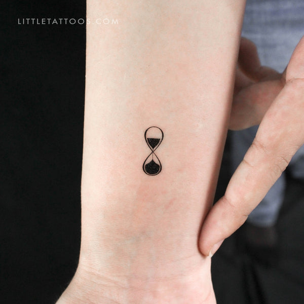 Infinity Hourglass Temporary Tattoo - Set of 3