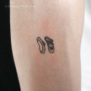 Little Ballet Shoes Temporary Tattoo - Set of 3