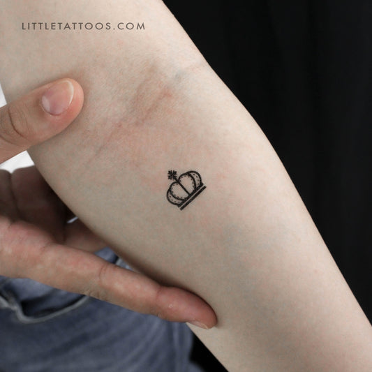 Tatuaje temporal de corona de rey - Juego de 3