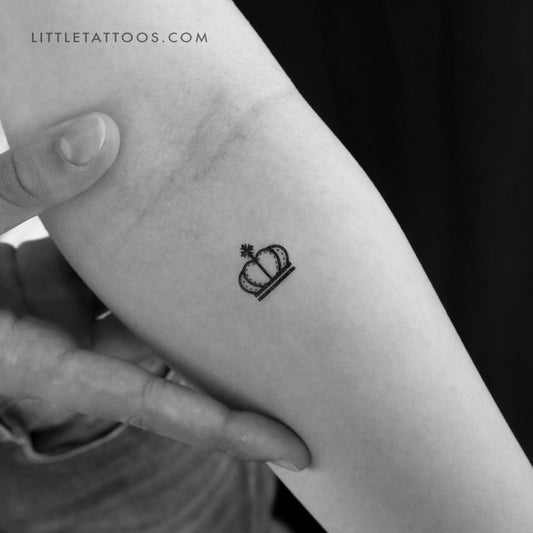 Tatuaje temporal de corona de rey - Juego de 3
