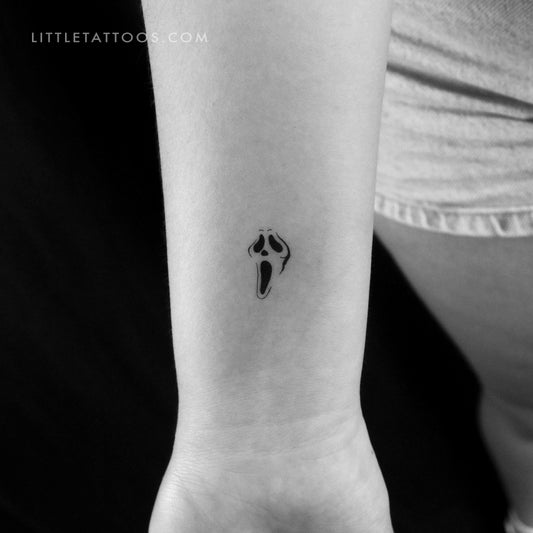 Tatuaje temporal de máscara de grito - Juego de 3
