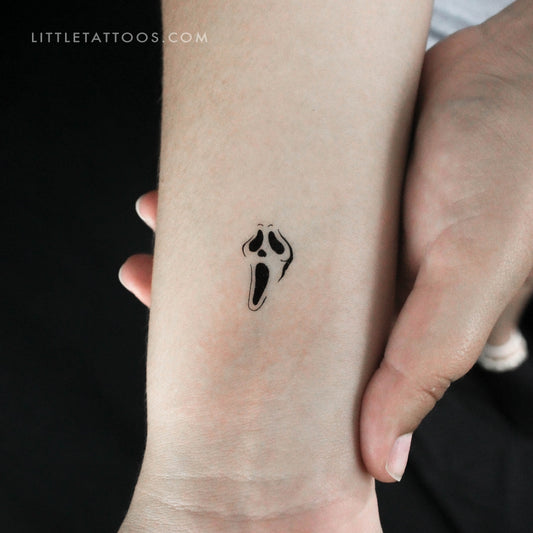 Tatuaje temporal de máscara de grito - Juego de 3