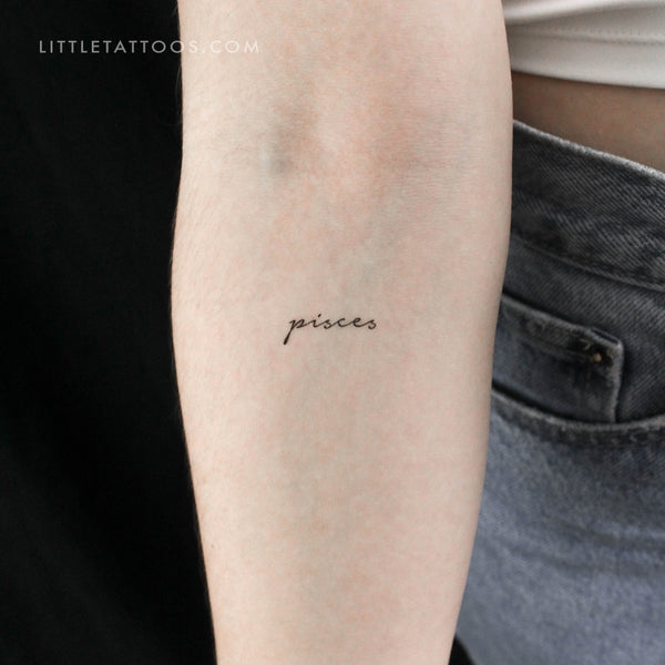 Pisces Temporary Tattoo - Set of 3