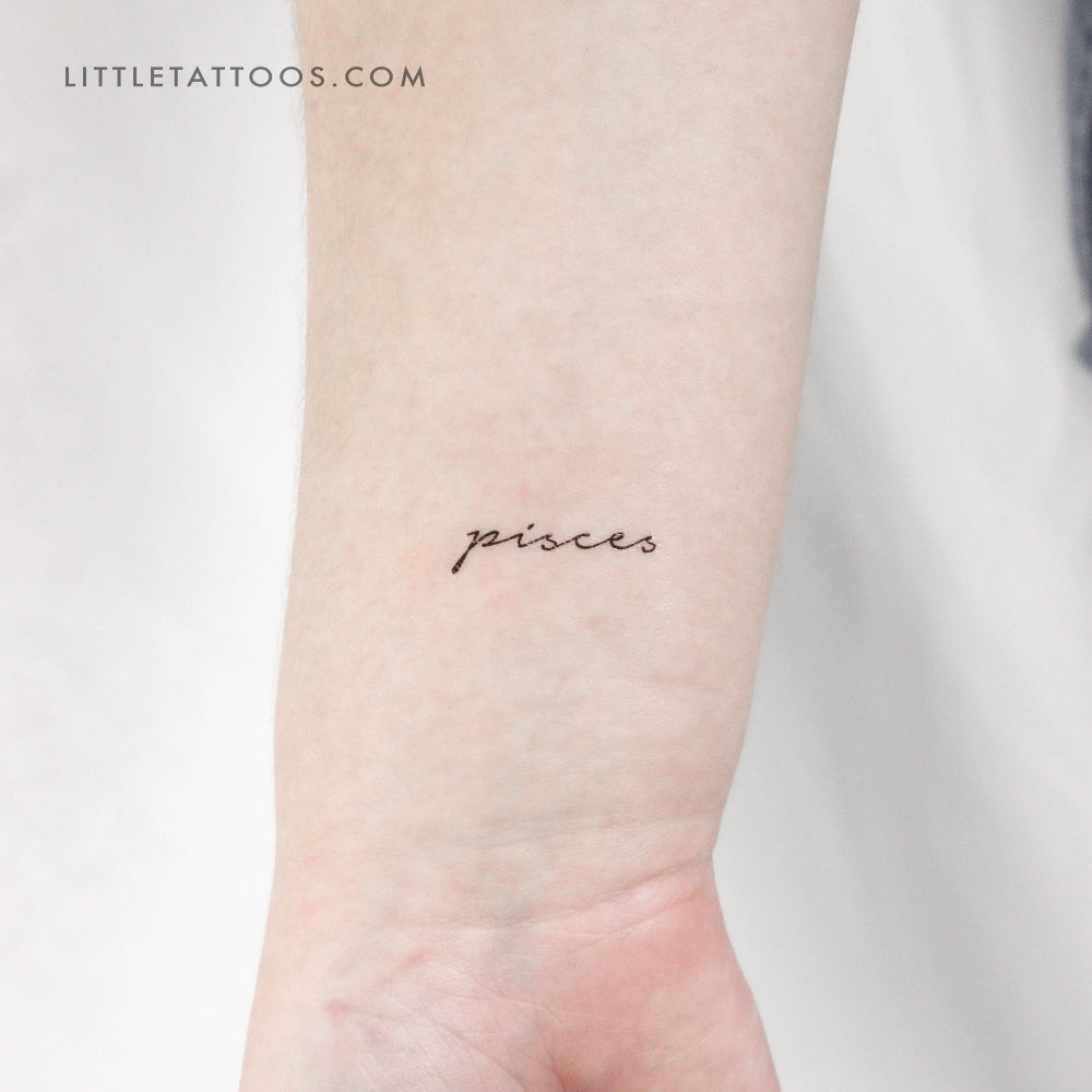 Tatuaje temporal de Piscis - Juego de 3