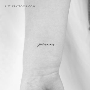 Pisces Temporary Tattoo - Set of 3