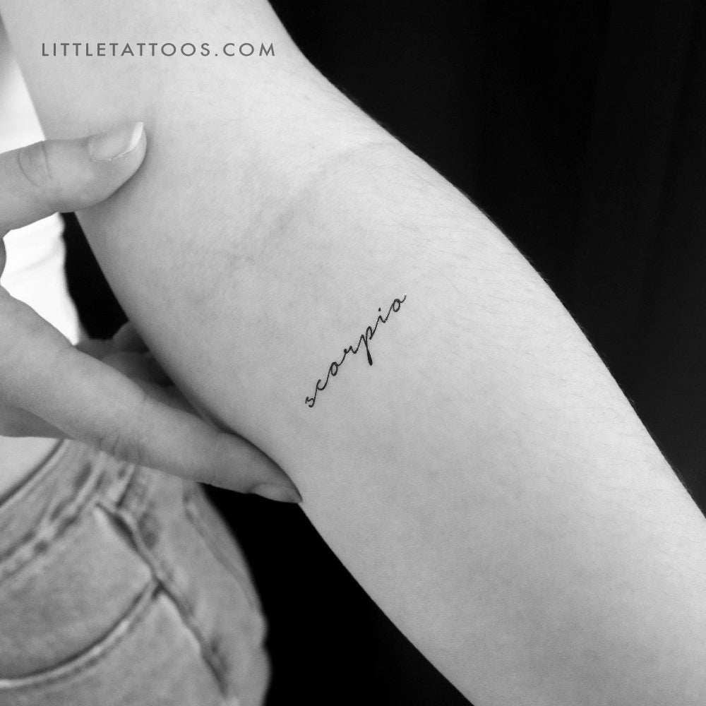 Tatuaje temporal de Escorpio - Juego de 3