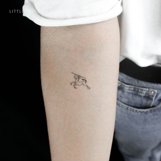 Tatuaje temporal de centauro - Juego de 3