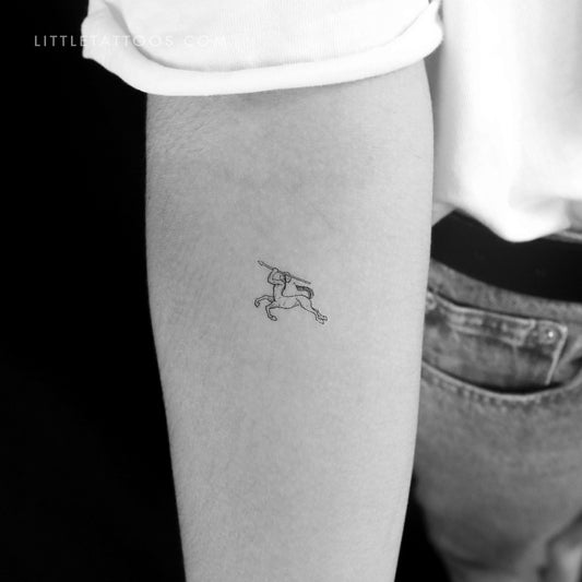 Tatuaje temporal de centauro - Juego de 3
