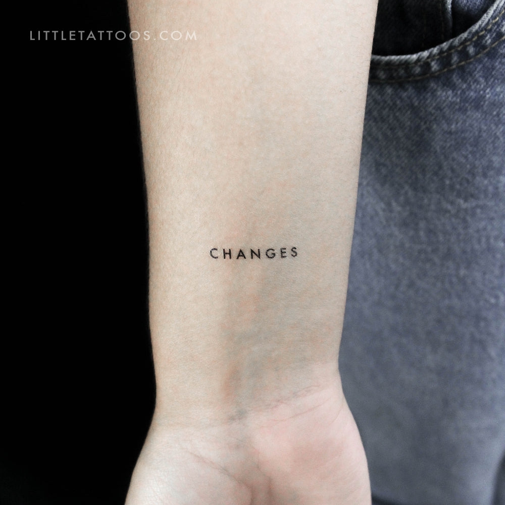 Tatuaje temporal de cambios - Juego de 3