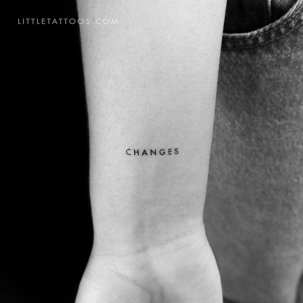 Tatuaje temporal de cambios - Juego de 3