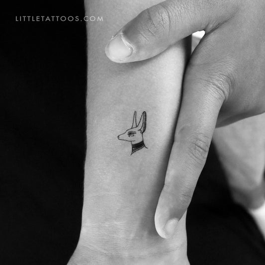 Tatuaje temporal de Anubis - Juego de 3