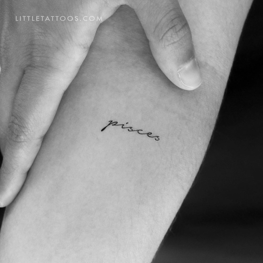 Tatuaje temporal de Piscis - Juego de 3