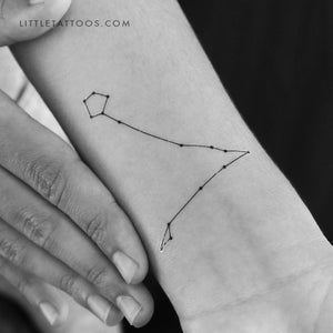 Pisces Constellation Temporary Tattoo - Set of 3