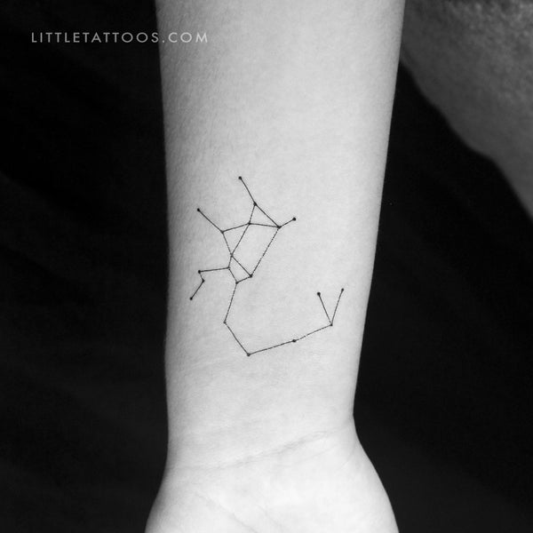 Sagittarius Constellation Temporary Tattoo - Set of 3