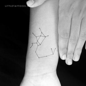 Sagittarius Constellation Temporary Tattoo - Set of 3