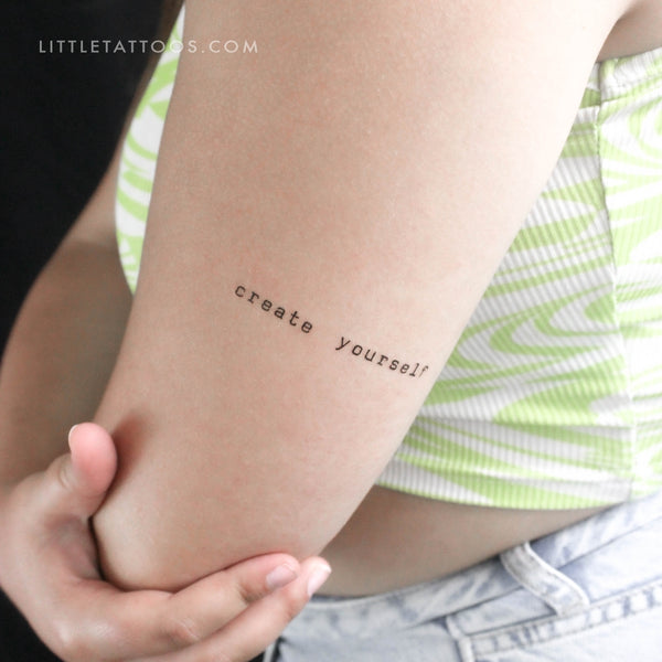 Matching Create Yourself Temporary Tattoo - Set of 3