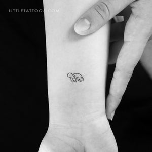 Tiny Turtle Temporary Tattoo - Set of 3