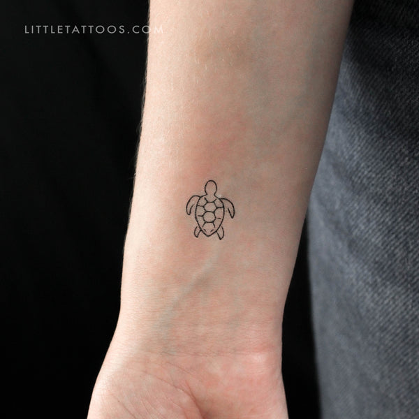 Little Turtle Temporary Tattoo - Set of 3