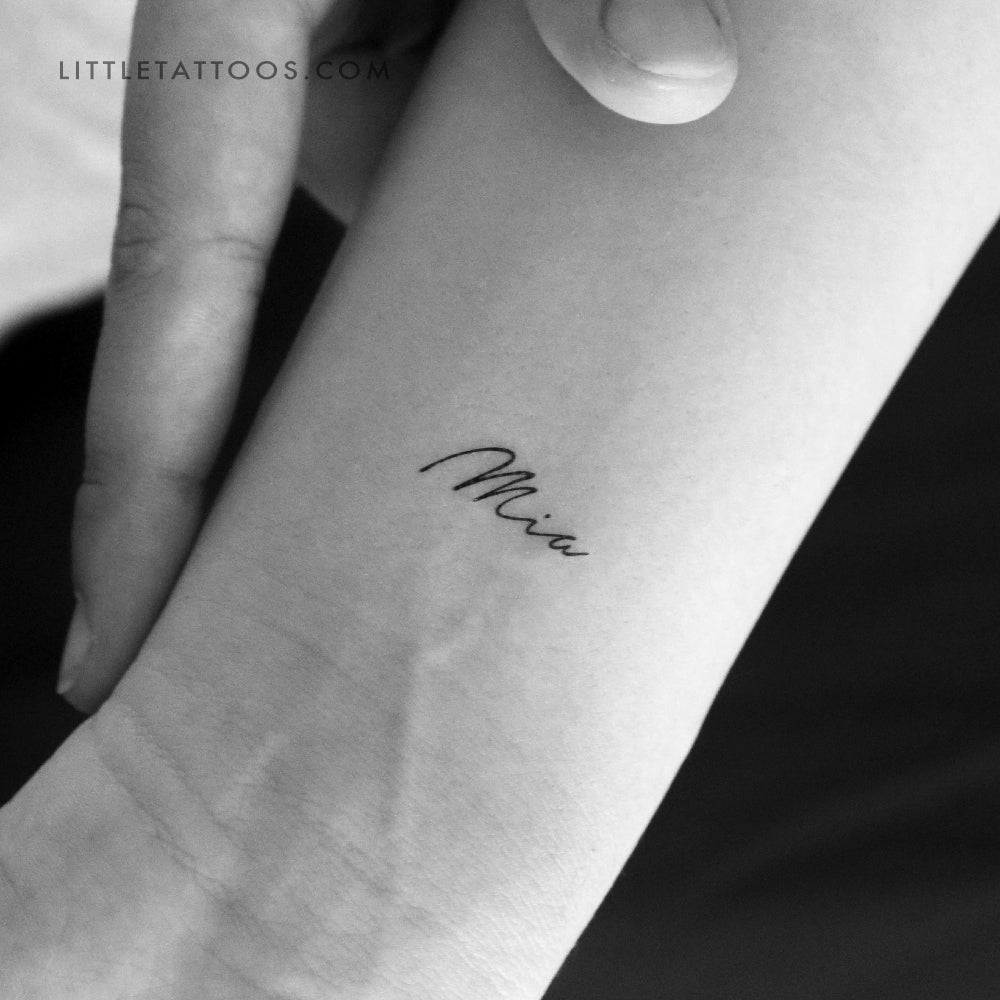 Mia Temporary Tattoo - Set of 3