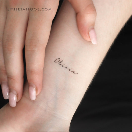 Tatuaje temporal de Olivia - Juego de 3
