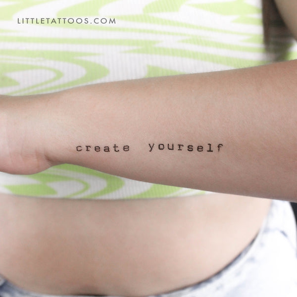 Matching Create Yourself Temporary Tattoo - Set of 3